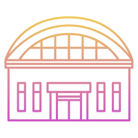 Line drawn image of a building