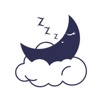 picture of the moon depicting sleep