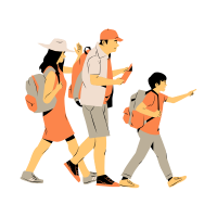 image of people walking
