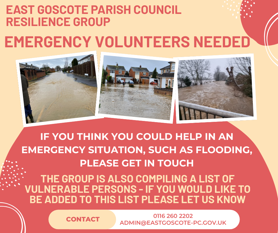 Advert for Emergency Volunteers and Vulnerable People - contact council for info