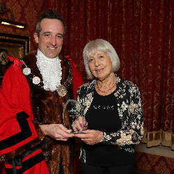 Mayor James Murray with Jackie Jackson.JPG