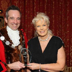 Mayor James Murray with Sandra Davies.JPG