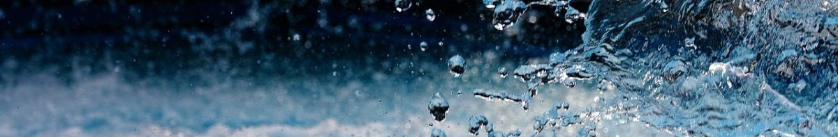 Close up of water being splashed